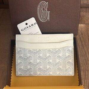 White Goyard Wallet
